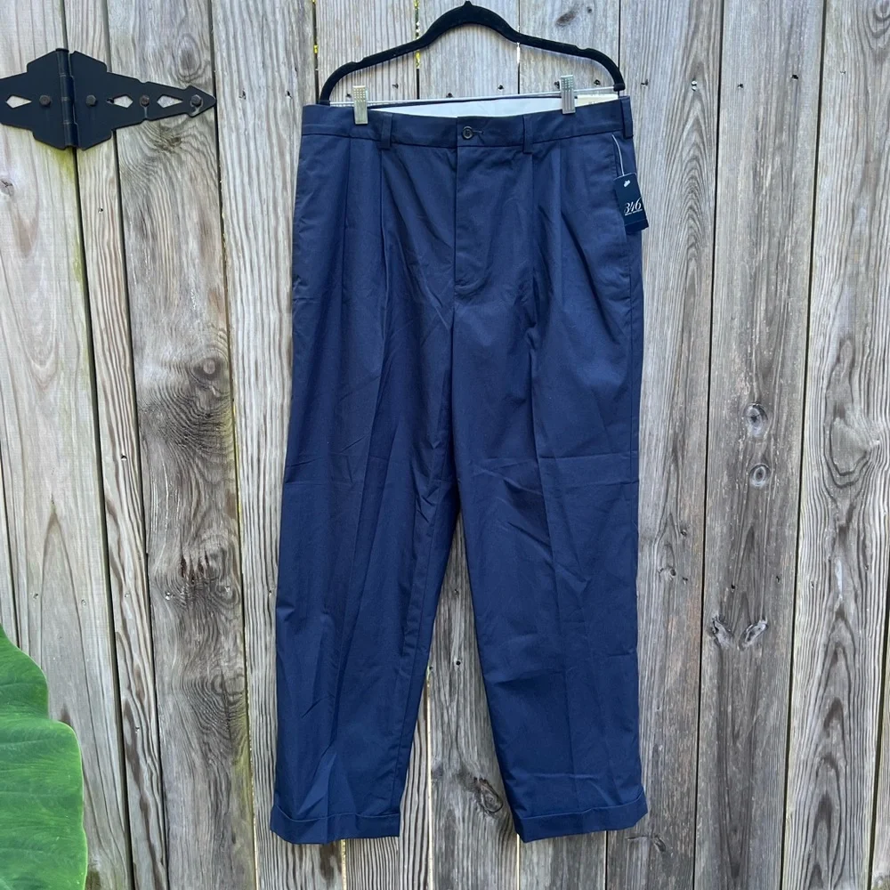 BROOKS BROTHERS 346 Navy Blue Pants Slacks Mens 36x30 NWT NEW